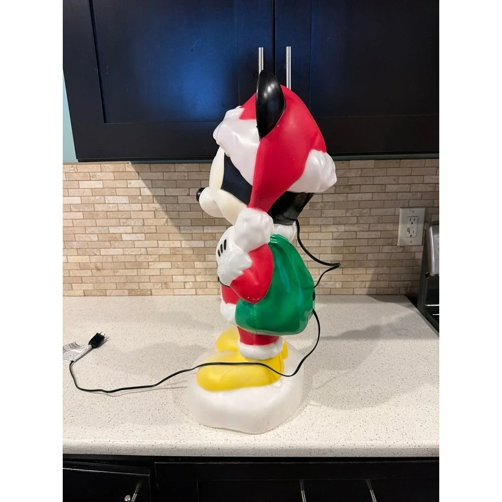 Gemmy Disney Mickey Minnie Christmas‎ Blow Mold Set